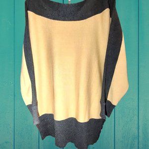 NWT Spense gold & black pullover sweater size Lg